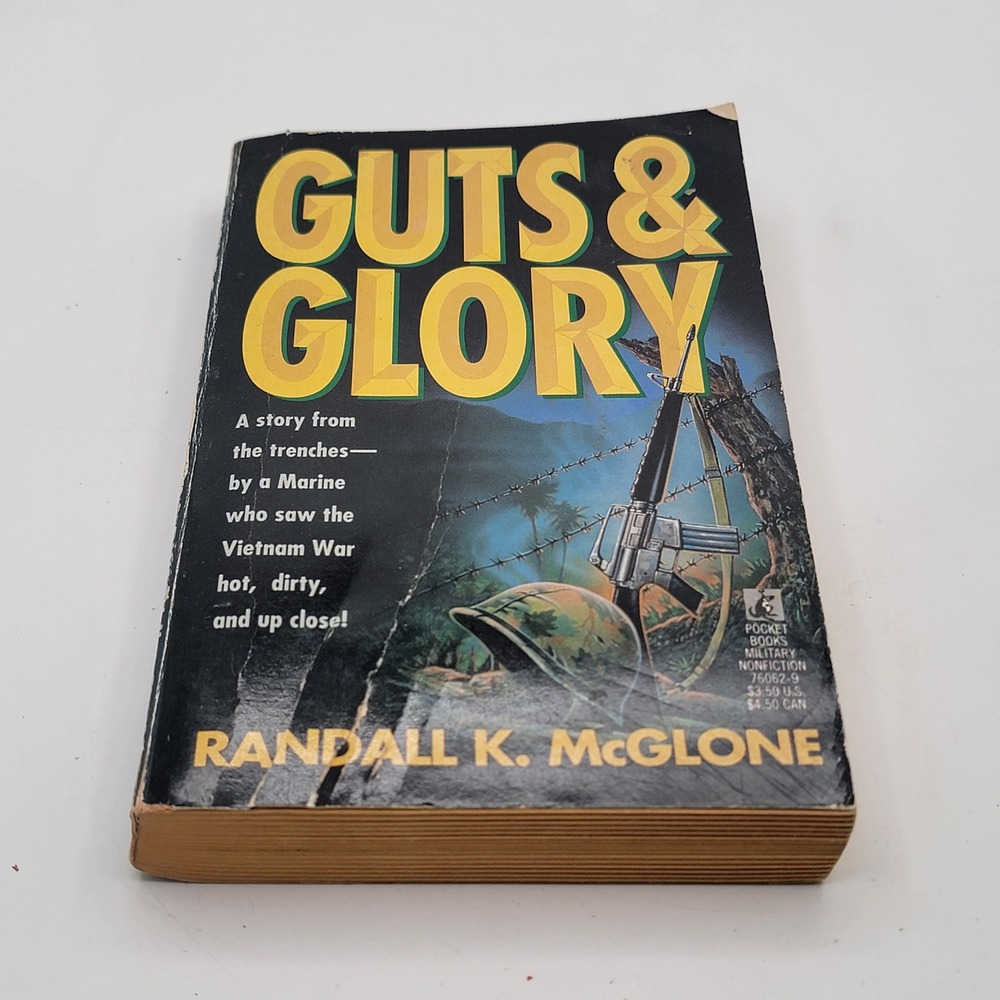 Randall McGlone Guts & Glory Paperback 1st Ed Vietnam War Marine Memoir Fair
